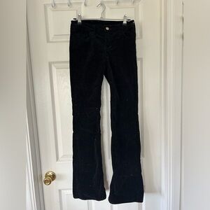 H&M Black Corduroy Flared Jeans